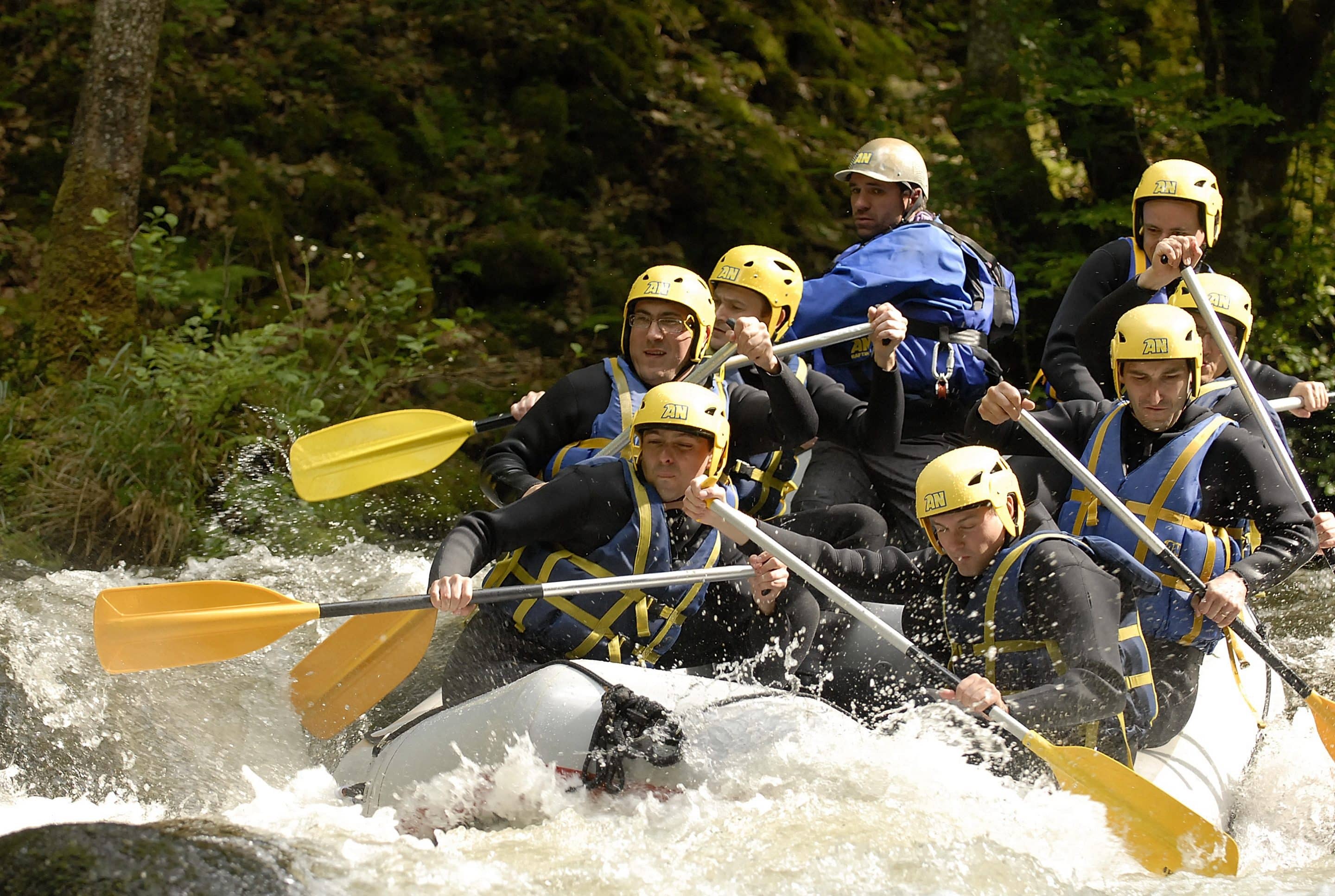 Baptême rafting