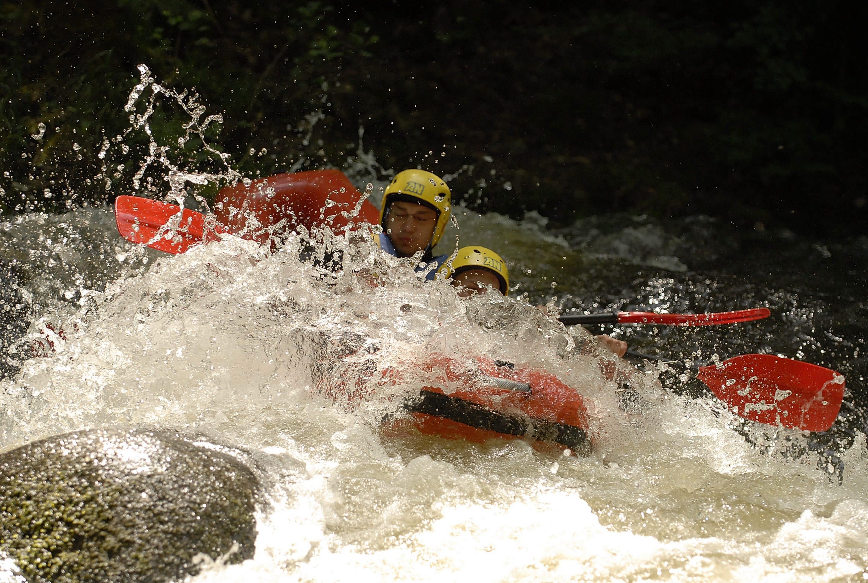 Baptême rafting