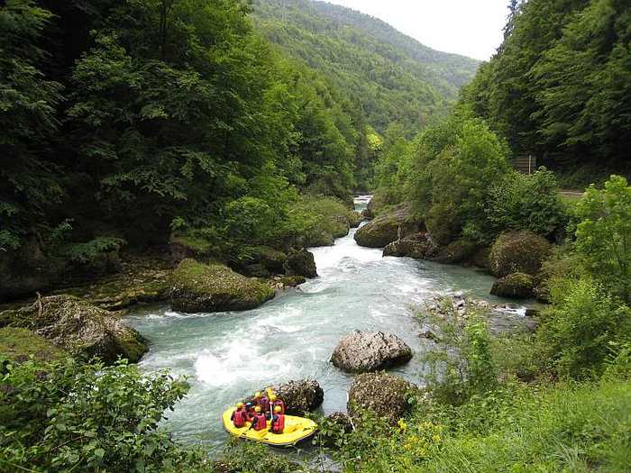 Rafting sur la Dranse entre Thonon et Morzine